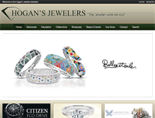 Tablet Screenshot of hogansjewelers.com